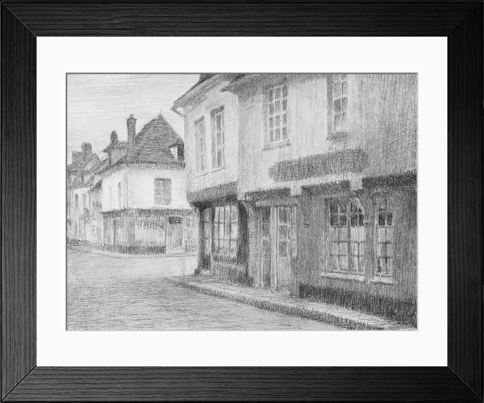 Framed Print : A Street in Beauvais, 1901 Framed Print : A Street in Beauvais, 1901