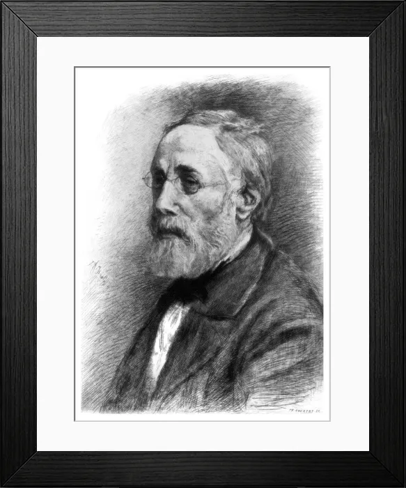 Framed Print : Jozef Israels, Dutch artist, c1880-1882. Artist: CL Courtry Framed Print : Jozef Israels, Dutch artist, c1880-1882. Artist: CL Courtry