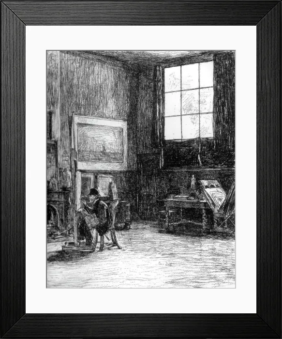 Framed Print : The Studio (North), c1880-1882 Framed Print : The Studio (North), c1880-1882