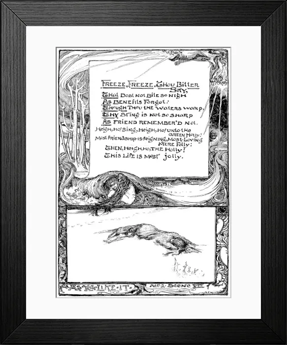 Framed Print : Freeze, Freeze, Thou Bitter Sky, 1895 Framed Print : Freeze, Freeze, Thou Bitter Sky, 1895