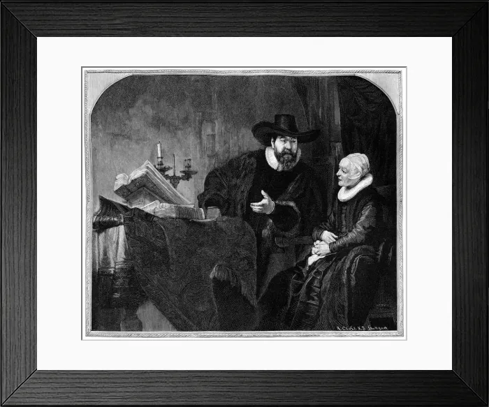 Framed Print : Renier Ansloo and his Mother, 1895. Artist: Adolf Closs Framed Print : Renier Ansloo and his Mother, 1895. Artist: Adolf Closs