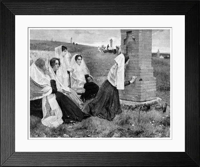 Framed Print : The Way of the Cross in Catalonia, 1895. Artist: Professor Berthold Framed Print : The Way of the Cross in Catalonia, 1895. Artist: Professor Berthold