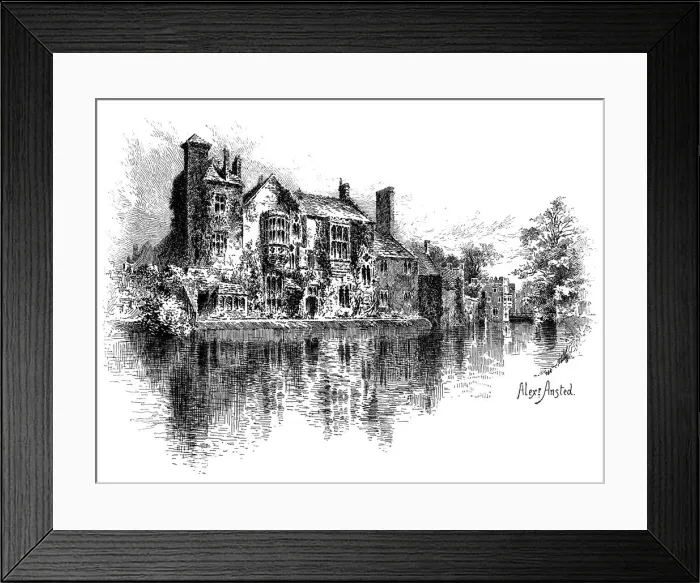 Framed Print : Wells Palace, Somerset, 1895. Artist: Alex Ansted Framed Print : Wells Palace, Somerset, 1895. Artist: Alex Ansted