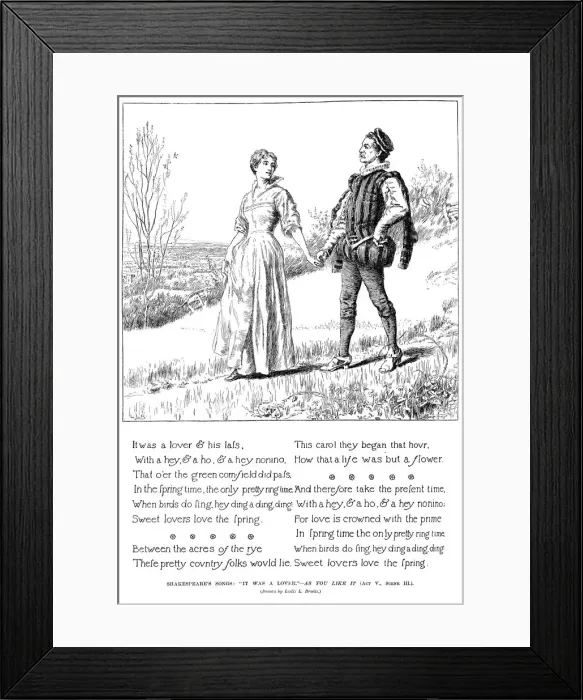 Framed Print : It was a Lover, 1895 Framed Print : It was a Lover, 1895