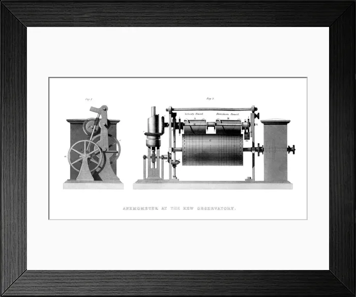 Framed Print : Anemometer at the Kew Observatory, 1866 Framed Print : Anemometer at the Kew Observatory, 1866