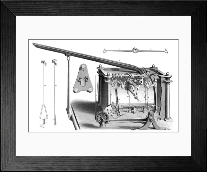 Framed Print : Cottons Patent Automaton Balance. With Pilchers Improvements, 1866. Artist: William Cotton Framed Print : Cottons Patent Automaton Balance. With Pilchers Improvements, 1866. Artist: William Cotton