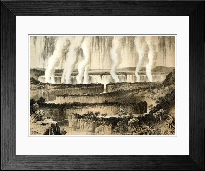Framed Print : Victoria Falls of the Zambesi, 1883 Framed Print : Victoria Falls of the Zambesi, 1883