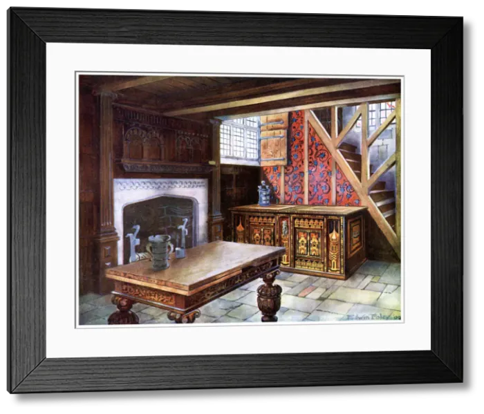Framed Print : Inlaid Nonsuch chest, 1910. Artist: Edwin Foley Framed Print : Inlaid Nonsuch chest, 1910. Artist: Edwin Foley
