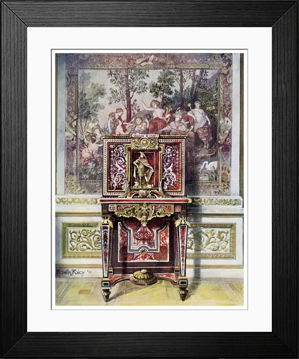 Framed Print : Coffret de mariage boulle, 1910. Artist: Edwin Foley Framed Print : Coffret de mariage boulle, 1910. Artist: Edwin Foley