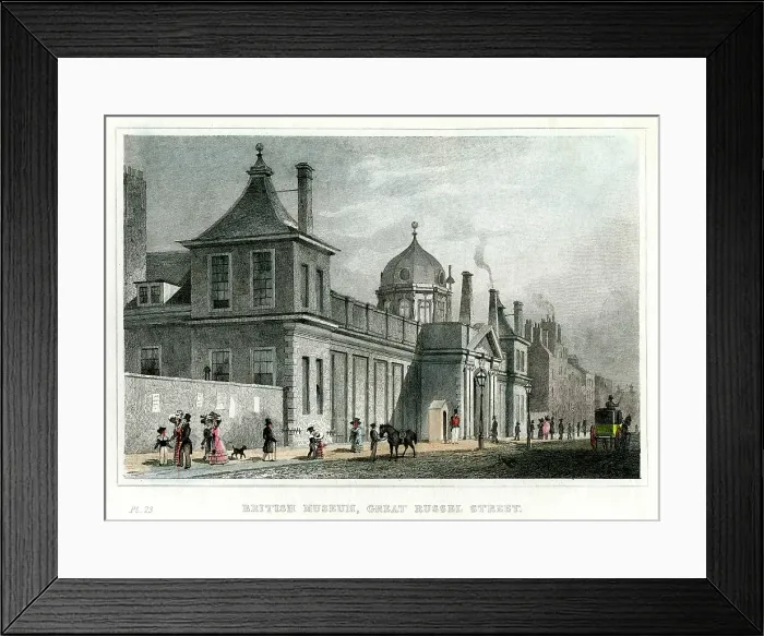 Framed Print : British Museum, Great Russell Street, London, 19th century Framed Print : British Museum, Great Russell Street, London, 19th century