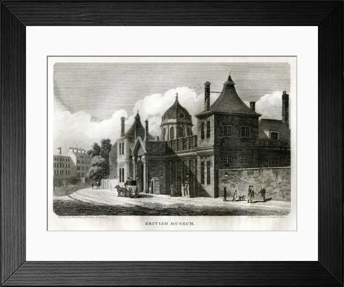 Framed Print : British Museum, London, c1810. Artist: Sands Framed Print : British Museum, London, c1810. Artist: Sands