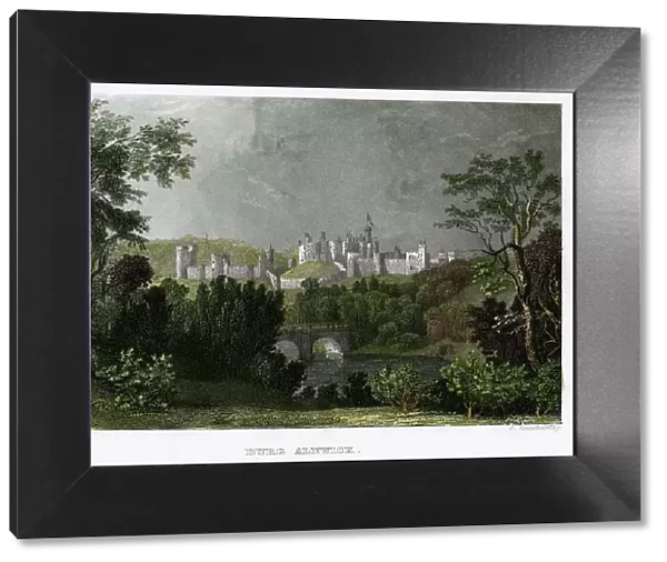 Alnwick Castle, Northumberland, 18th-19th century. Artist: L Kunstvortag