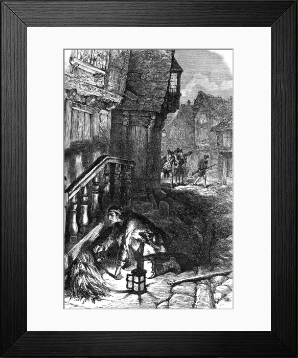 Framed Print : Detection of an incendiary, American Revolutionary War, c1776 (c1880) Framed Print : Detection of an incendiary, American Revolutionary War, c1776 (c1880)