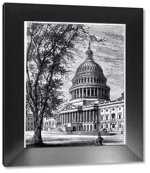 View of the Capitol, Washington DC, USA, c1880