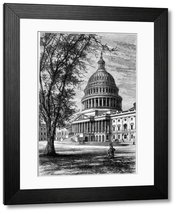 Framed Print : View of the Capitol, Washington DC, USA, c1880 Framed Print : View of the Capitol, Washington DC, USA, c1880