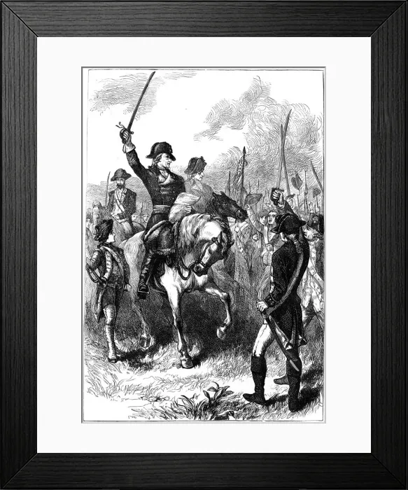 Framed Print : The Declaration of Independence read to the American army, 1776 (c1880) Framed Print : The Declaration of Independence read to the American army, 1776 (c1880)