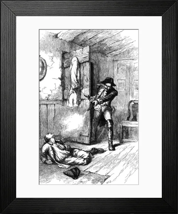 Framed Print : Fannins atrocity: murder of an American planter, c late 18th century (c1880) Framed Print : Fannins atrocity: murder of an American planter, c late 18th century (c1880)