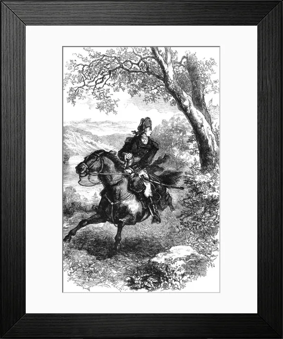 Framed Print : Escape of Benedict Arnold, 1780 (c1880) Framed Print : Escape of Benedict Arnold, 1780 (c1880)