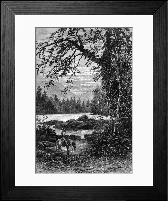 Framed Print : View of North Carolina, late 18th century (c1880) Framed Print : View of North Carolina, late 18th century (c1880)