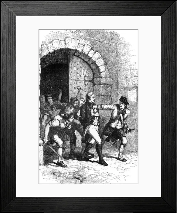 Framed Print : Joshua Huddy led from prison to be hanged, 1782 (c1880) Framed Print : Joshua Huddy led from prison to be hanged, 1782 (c1880)