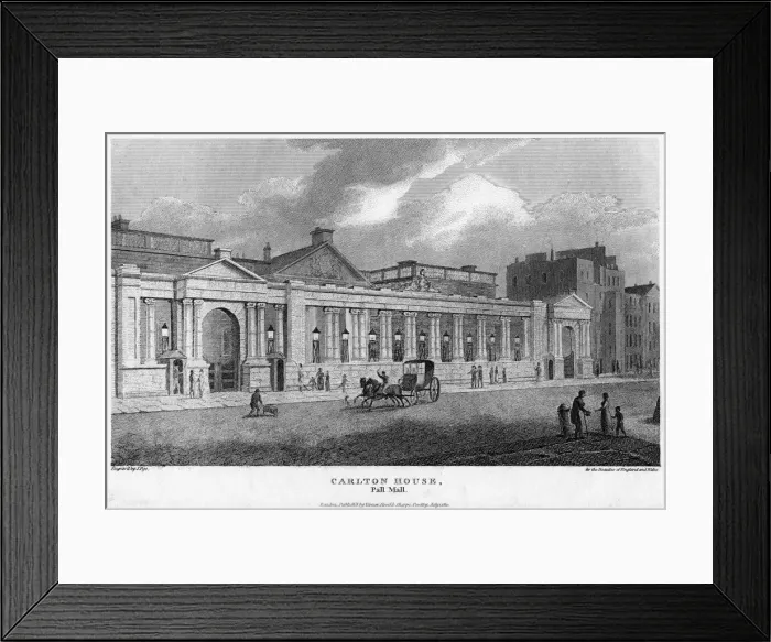 Framed Print : Carlton House, Pall Mall, Westminster, London, 1810. Artist: J Pye Framed Print : Carlton House, Pall Mall, Westminster, London, 1810. Artist: J Pye