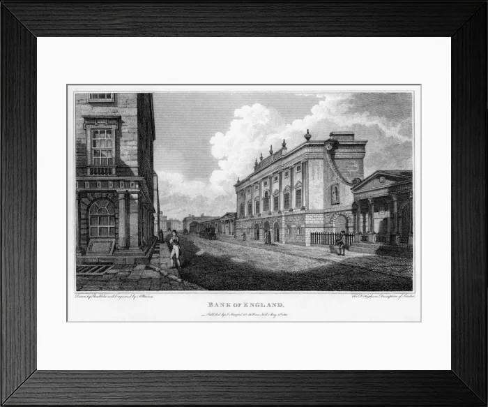 Framed Print : Bank of England, City of London, 1805. Artist: A Warren Framed Print : Bank of England, City of London, 1805. Artist: A Warren