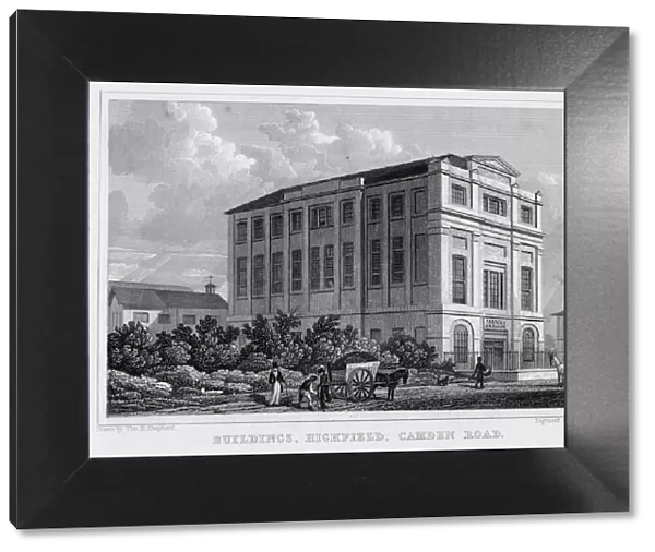 Buildings, Highfield, Camden Road, London, 1829. Artist: A McClatchie