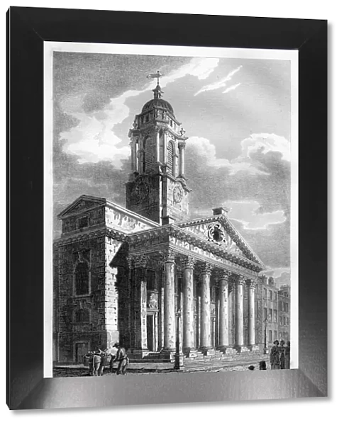 St Georges Church, Hanover Square, Westminster, London, 1810. Artist: John Le Keux