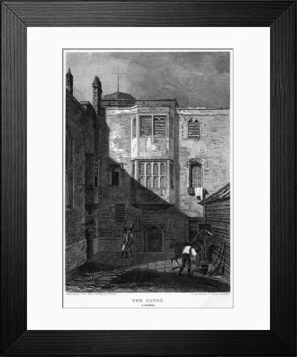Framed Print : The Savoy, London, 1815. Artist: J Lewis Framed Print : The Savoy, London, 1815. Artist: J Lewis