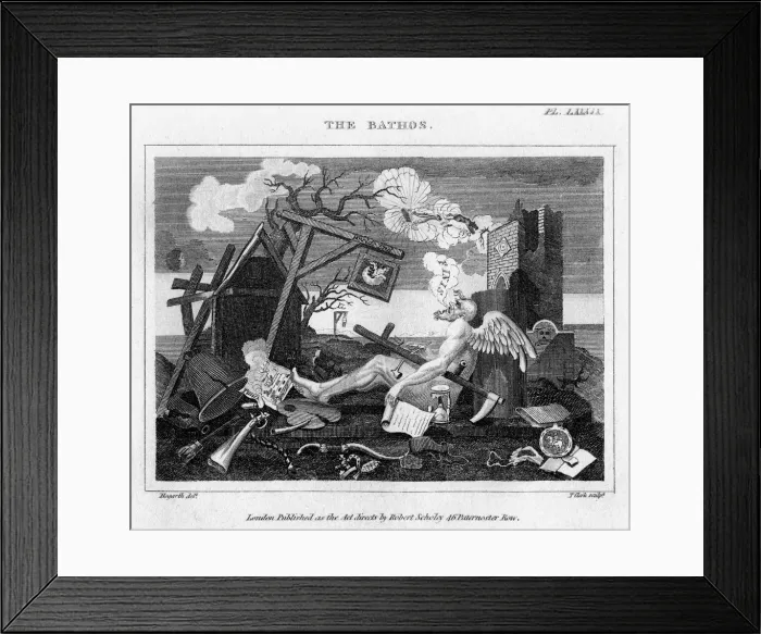 Framed Print : The Bathos, 18th century. Artist: Thomas Clerk Framed Print : The Bathos, 18th century. Artist: Thomas Clerk