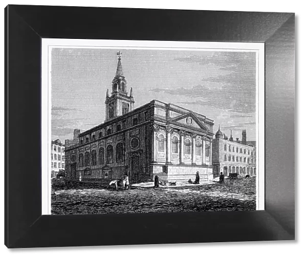 St Laurences Church, King Street, Cheapside, City of London, 1817. Artist: J Greig