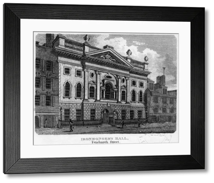 Framed Print : Ironmongers Hall, Fenchurch Street, City of London, 1812. Artist: Sands Framed Print : Ironmongers Hall, Fenchurch Street, City of London, 1812. Artist: Sands