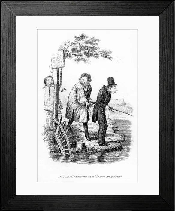 Framed Print : A Country Practitioner about to serve an ejectment Framed Print : A Country Practitioner about to serve an ejectment