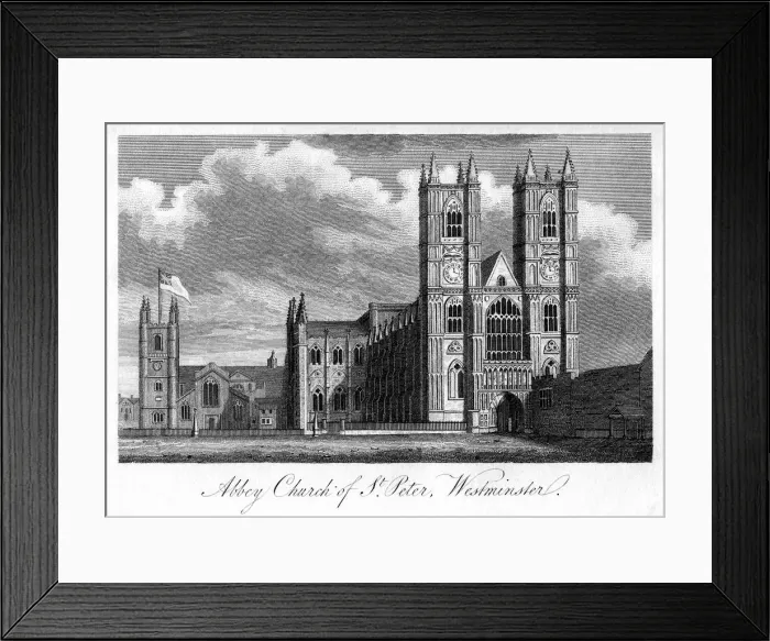 Framed Print : Abbey Church of St Peter, Westminster, London, 1805 Framed Print : Abbey Church of St Peter, Westminster, London, 1805