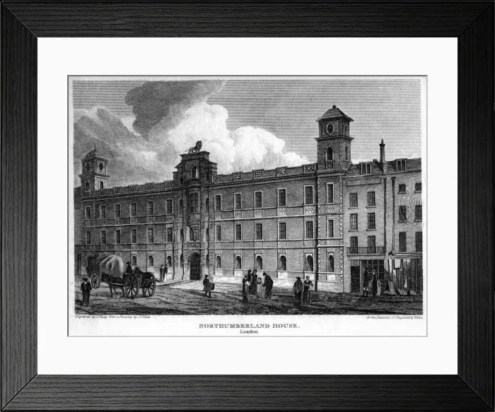 Framed Print : Northumberland House, Westminster, London, 1815. Artist: J Shury Framed Print : Northumberland House, Westminster, London, 1815. Artist: J Shury