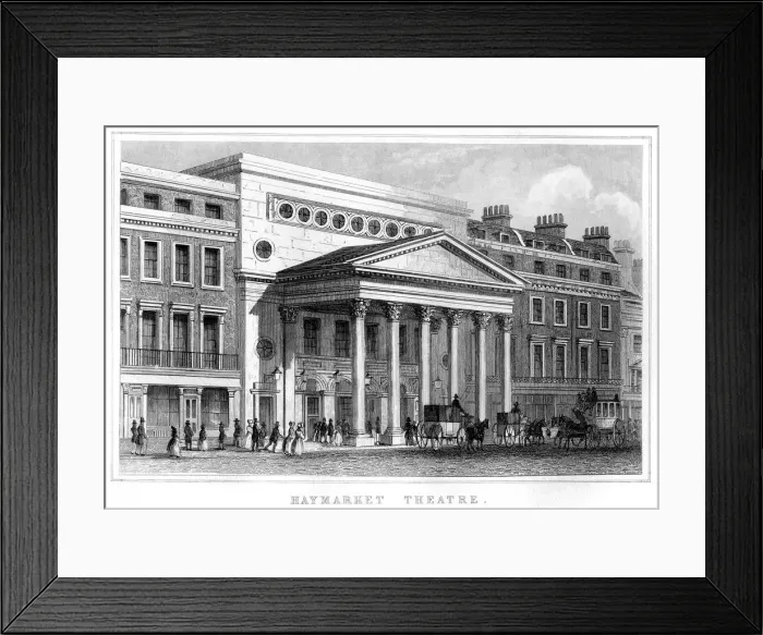 Framed Print : Haymarket Theatre, Westminster, London, 19th century Framed Print : Haymarket Theatre, Westminster, London, 19th century