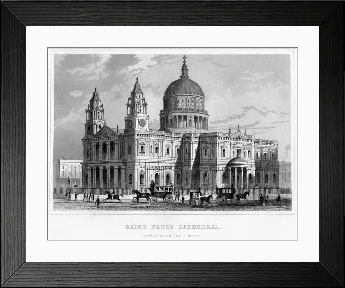 Framed Print : St Pauls Cathedral, City of London Framed Print : St Pauls Cathedral, City of London