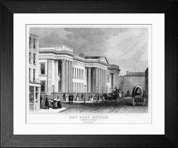 Framed Print : New Post Office, St Martins le Grand, City of London, 19th century Framed Print : New Post Office, St Martins le Grand, City of London, 19th century