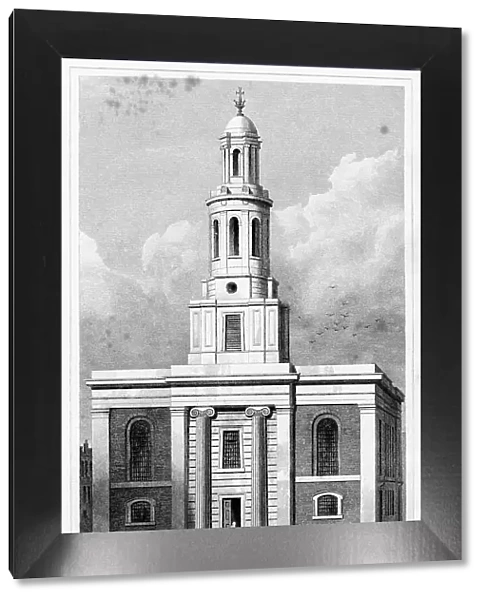 St Johns Church, Hoxton, Hackney, London, c1827. Artist: W Bond