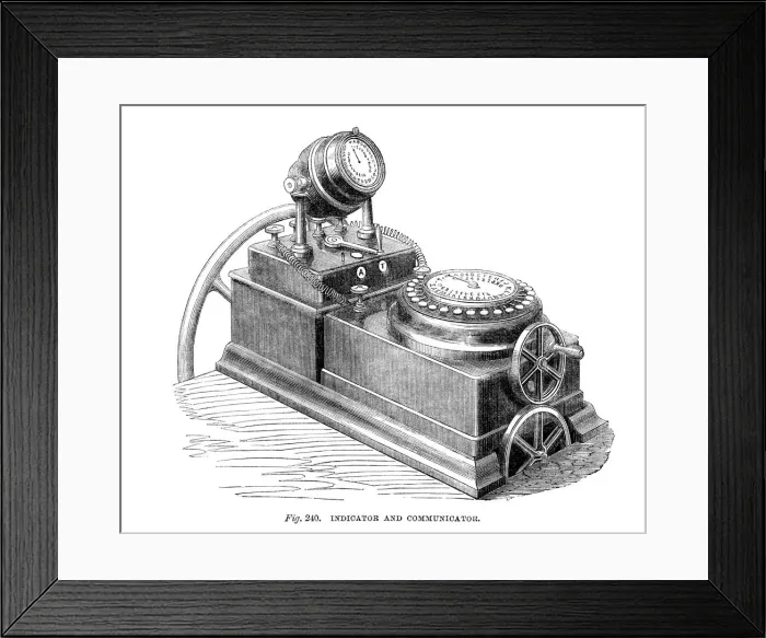 Framed Print : Indicator and Communicator, 1866 Framed Print : Indicator and Communicator, 1866