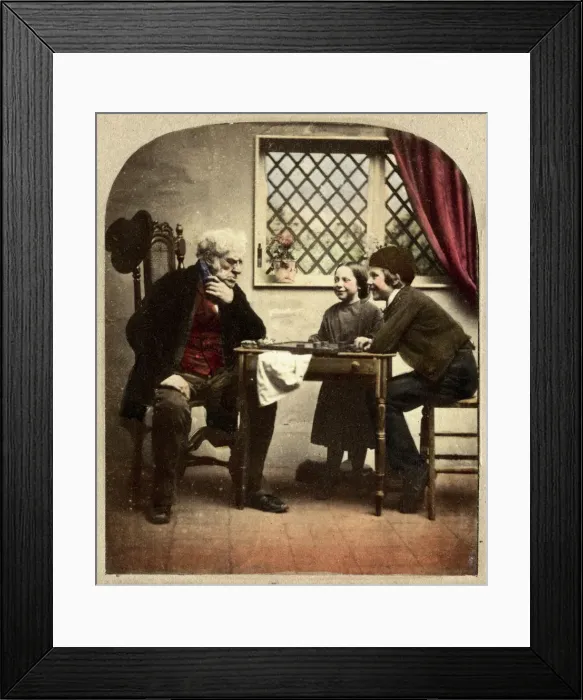 Framed Print : The March of Intellect, or, Old Bull in a Fix, (Now Grandfather its your move) Framed Print : The March of Intellect, or, Old Bull in a Fix, (Now Grandfather its your move)