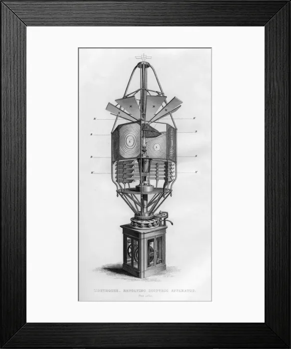 Framed Print : Lighthouse revolving dioptric apparatus, 1866 Framed Print : Lighthouse revolving dioptric apparatus, 1866