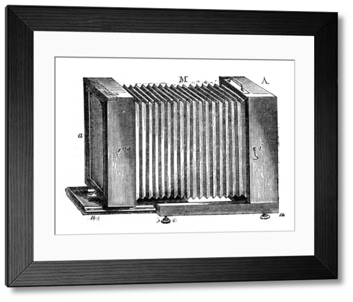 Framed Print : Bellows-bodied camera, 1866 Framed Print : Bellows-bodied camera, 1866