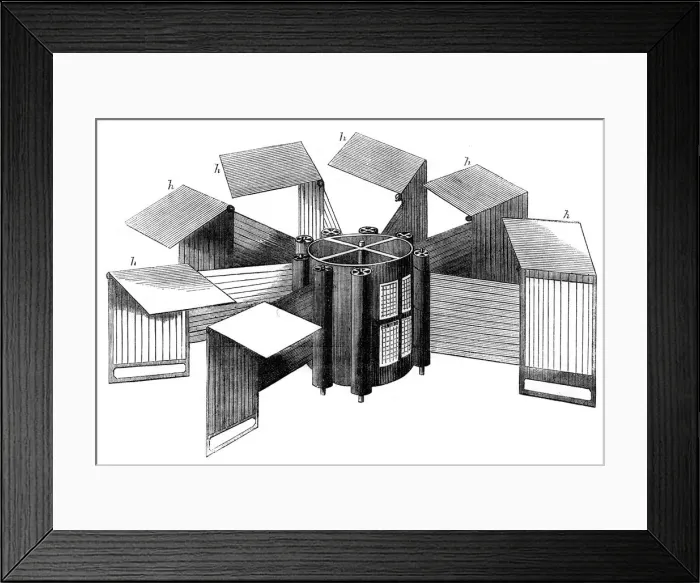 Framed Print : Applegaths Times vertical printing machine, 1866 Framed Print : Applegaths Times vertical printing machine, 1866