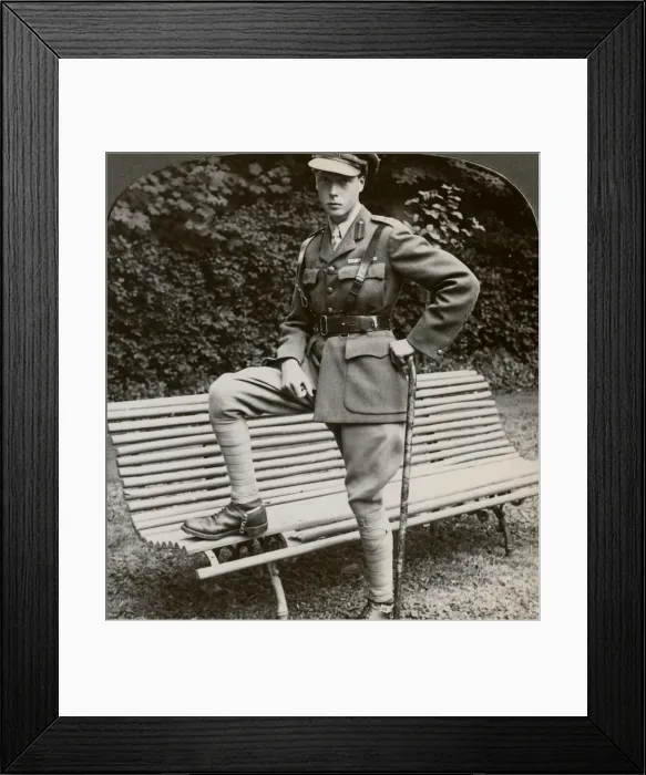 Framed Print : The Prince of Wales in military uniform, France, World War I, 1914-1918. Artist: Realistic Travels Publishers Framed Print : The Prince of Wales in military uniform, France, World War I, 1914-1918. Artist: Realistic Travels Publishers