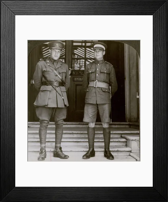 Framed Print : Captain MacDougall, DSO, and Cadet Mullin, two Canadian VCs, World War I, 1914-1918. Artist: Realistic Travels Publishers Framed Print : Captain MacDougall, DSO, and Cadet Mullin, two Canadian VCs, World War I, 1914-1918. Artist: Realistic Travels Publishers