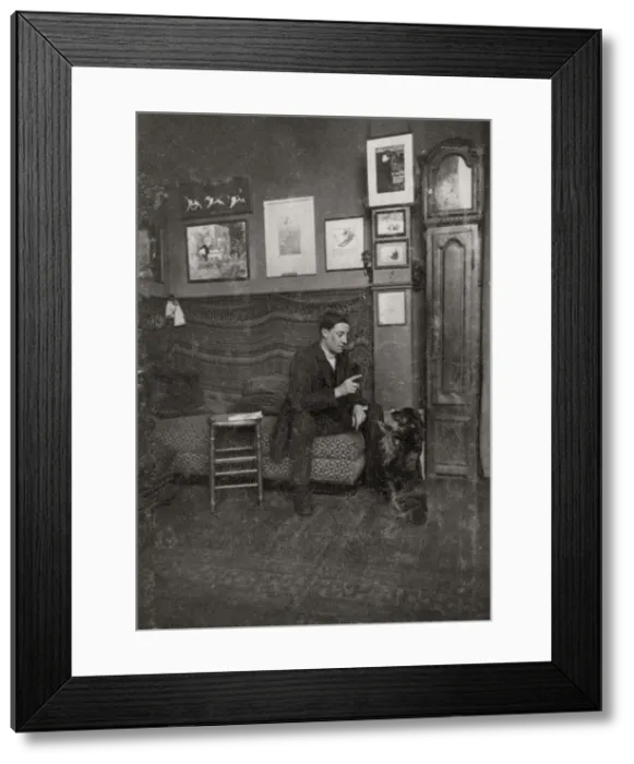 Framed Print : Francisque Poulbot, French cartoonist and illustrator, 1909 Framed Print : Francisque Poulbot, French cartoonist and illustrator, 1909