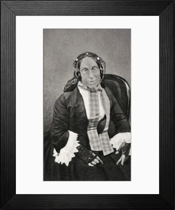 Framed Print : Marceline Desbordes-Valmore, French poet, 1859 Framed Print : Marceline Desbordes-Valmore, French poet, 1859