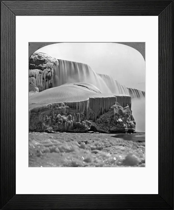 Framed Print : American Falls, Niagara Falls, in winter, New York, USA. Artist: Realistic Travels Publishers Framed Print : American Falls, Niagara Falls, in winter, New York, USA. Artist: Realistic Travels Publishers