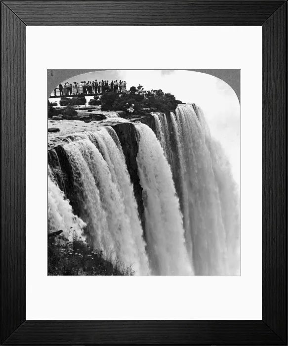 Framed Print : The Frail Foot Bridge, Niagara Falls, Canada. Artist: Realistic Travels Publishers Framed Print : The Frail Foot Bridge, Niagara Falls, Canada. Artist: Realistic Travels Publishers